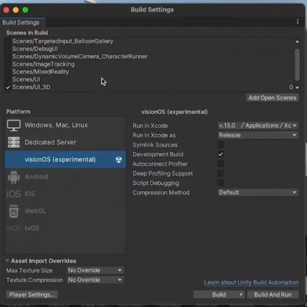 Первый взгляд на&nbsp;разработку приложений для Apple Vision Pro в&nbsp;Unity
