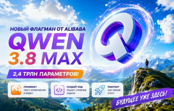 Новый ИИ-гигант от Alibaba: Qwen 3.8 Max вышел в свет. Что умеет? Новый ИИ-гигант от Alibaba: Qwen 3.8 Max вышел в свет. Что умеет?